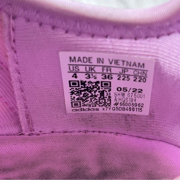 Adidas NMD R1 Pink Purple Running Sneaker Athletic Shoe Youth Girls Size 4 - Picture 9 of 10